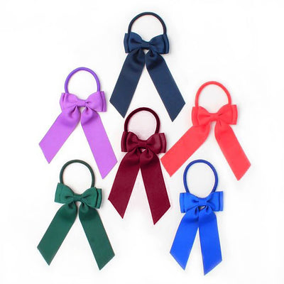 school bow Elastic hair ties