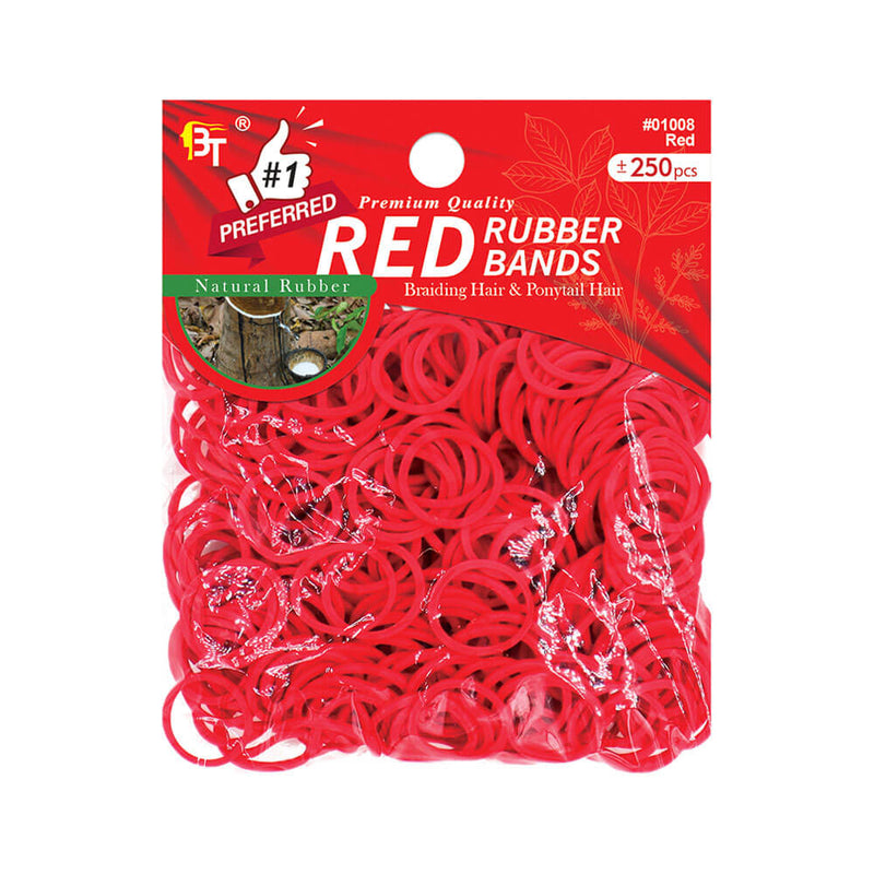 red rubber bands