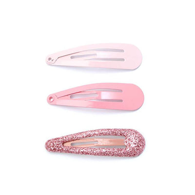Molly & Rose Assorted Pink Snap Hair Clips Pack of 6