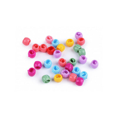 multi-colour snap on beads