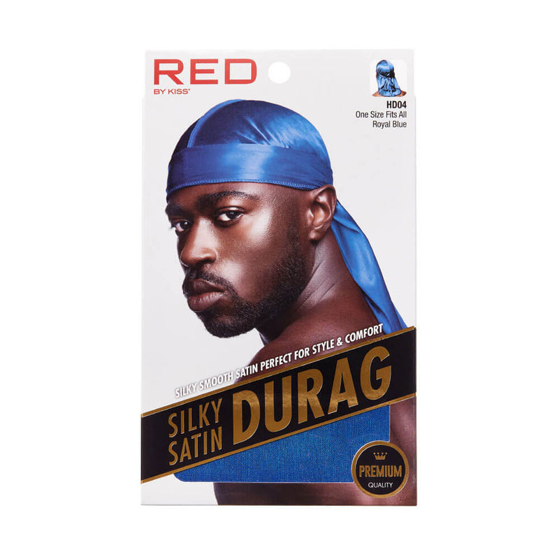 Red by Kiss Royal Blue Silky Satin Durag