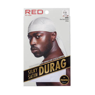 Red by Kiss White Silky Satin Durag