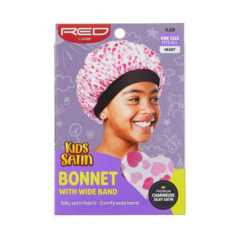 Red by Kiss Kids Satin Bonnet