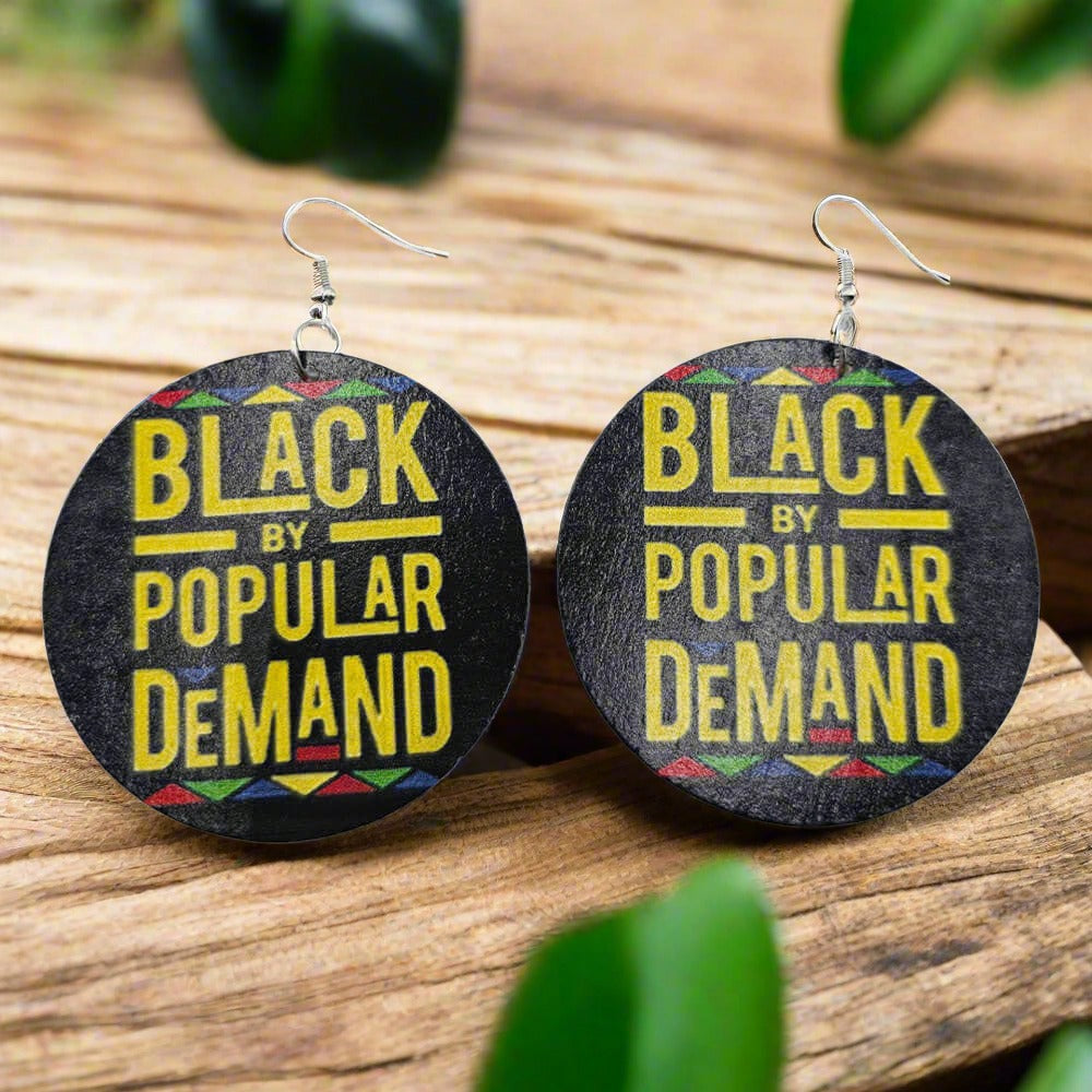 black culture earrings