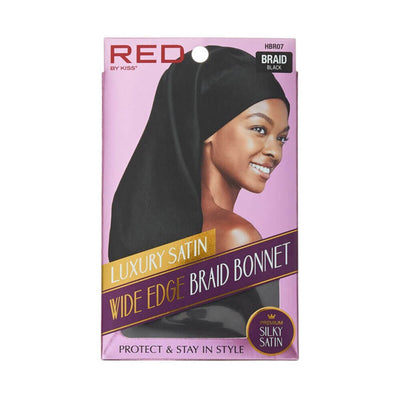 satin wide edge braid bonnet