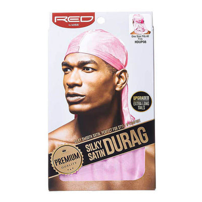Red by Kiss Pink Silky Satin Durag