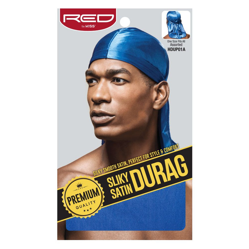 Red by Kiss Royal Blue Silky Satin Durag
