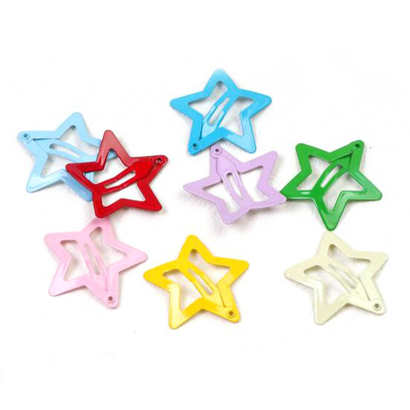 Assorted Colourful Star Clips 10pcs