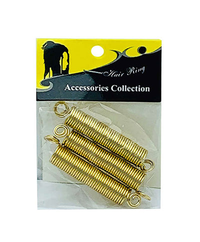 gold finish hair ring coil