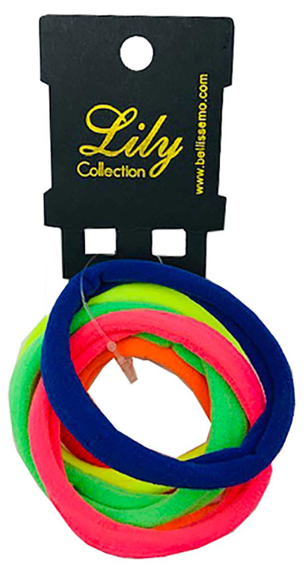 Lily Collection Small Bright Hair Bobbles - Pack of 6