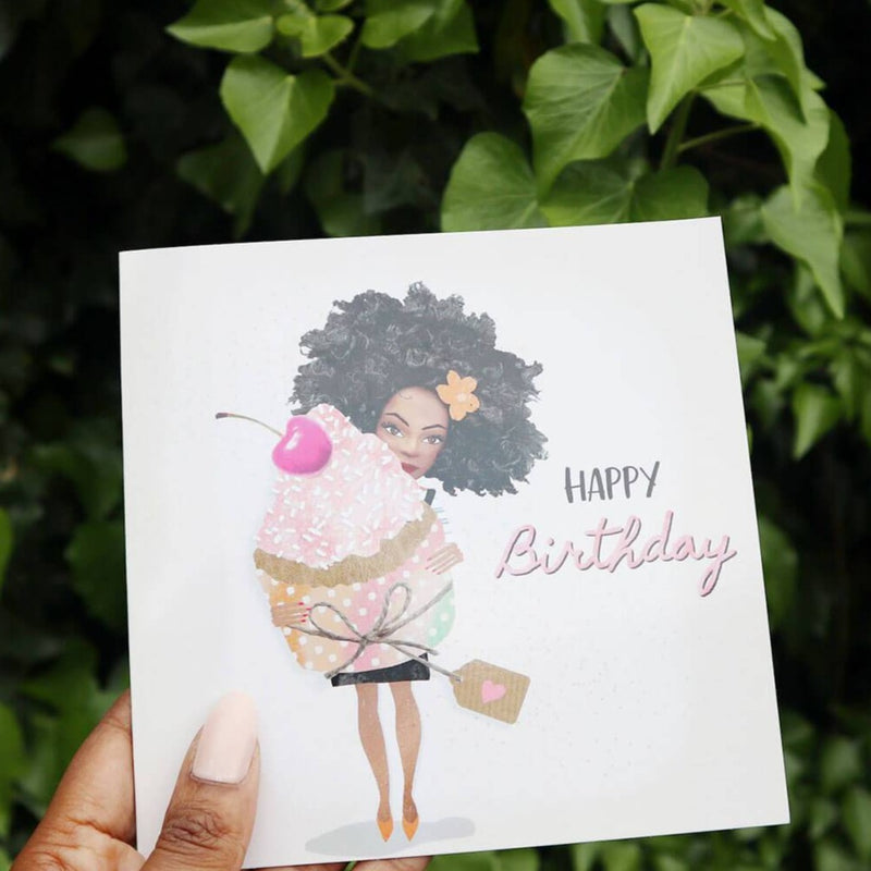 Happy Birthday Cupcake Card