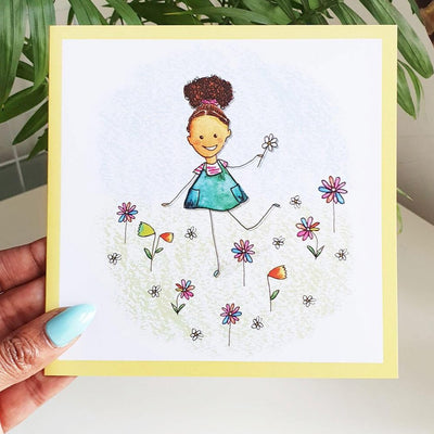 Little Flower Girl Card