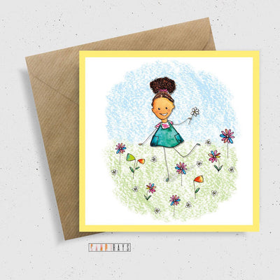 Little Flower Girl Card