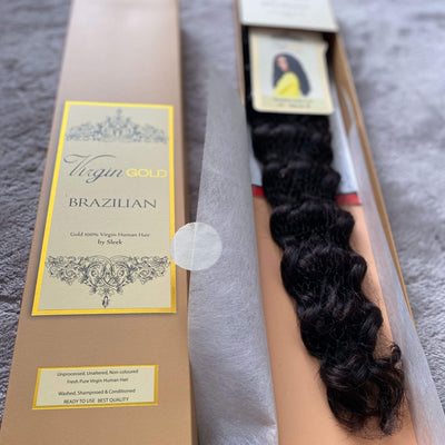 Sleek Virgin Gold Brazilian Curly Human Hair