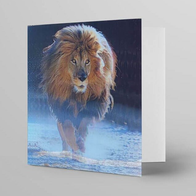 Tulip Studio Products Lion Holographic Card