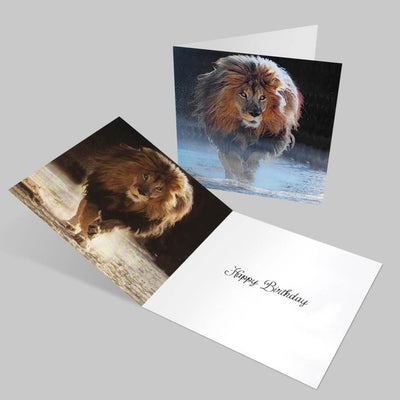 Tulip Studio Products Lion Holographic Card