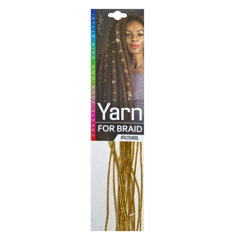 Magic Collection Gold, Silver Yarn for Braid 12pcs