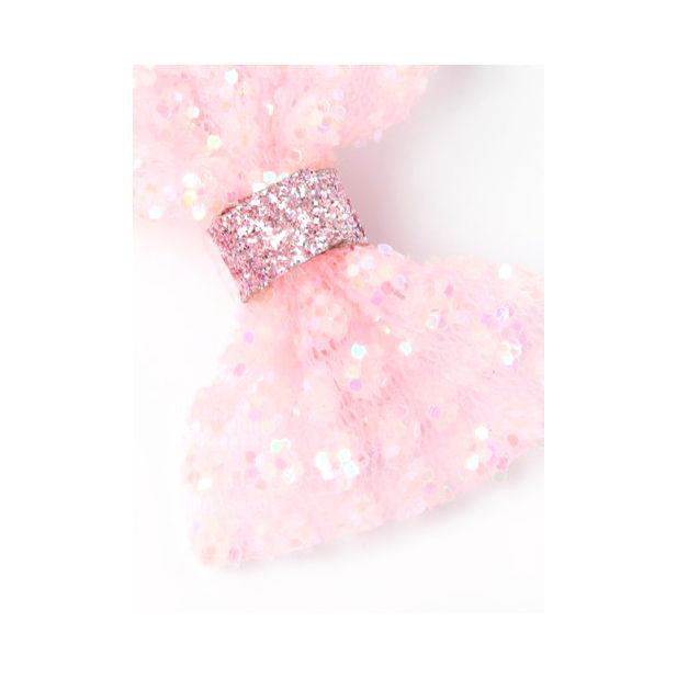 Molly & Rose Glitter Bows on 3.5cm clips - 2pcs