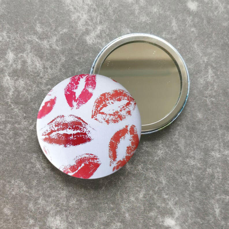 Lipstick Kiss Pocket Mirror 58mm