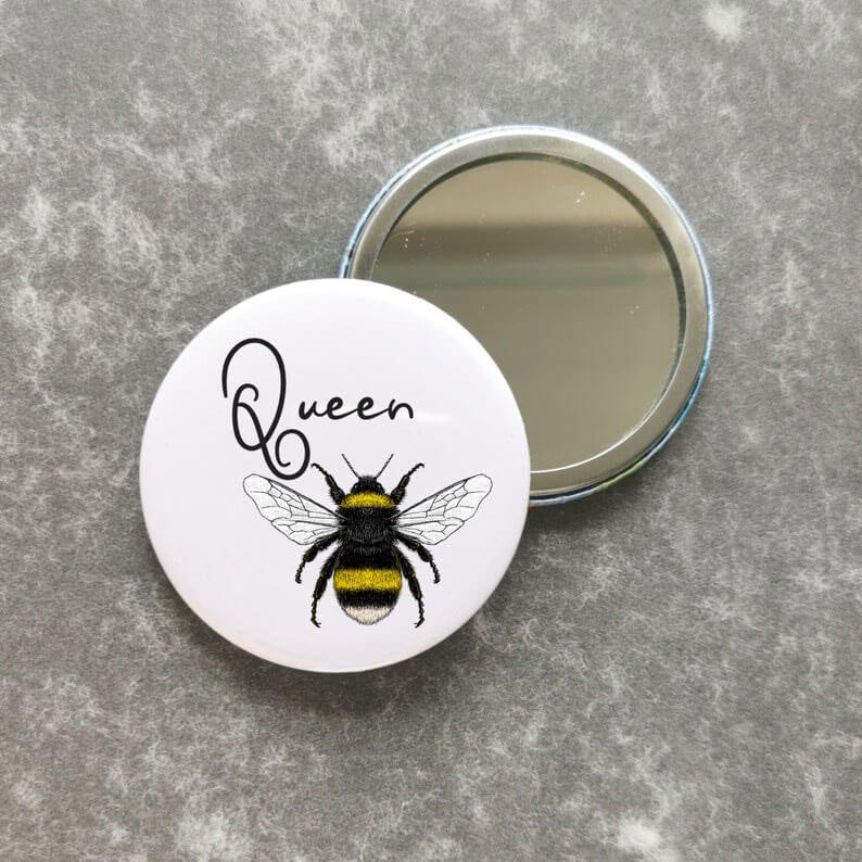 Queen Bee Pocket Mirror 58mm