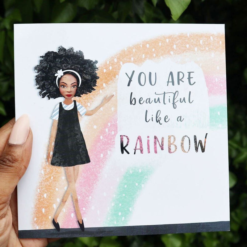 You Are Beautiful Like a Rainbow Card