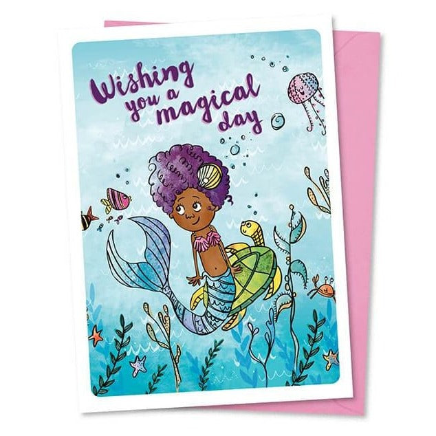 Nyha Cards Mermaid Birthday Card